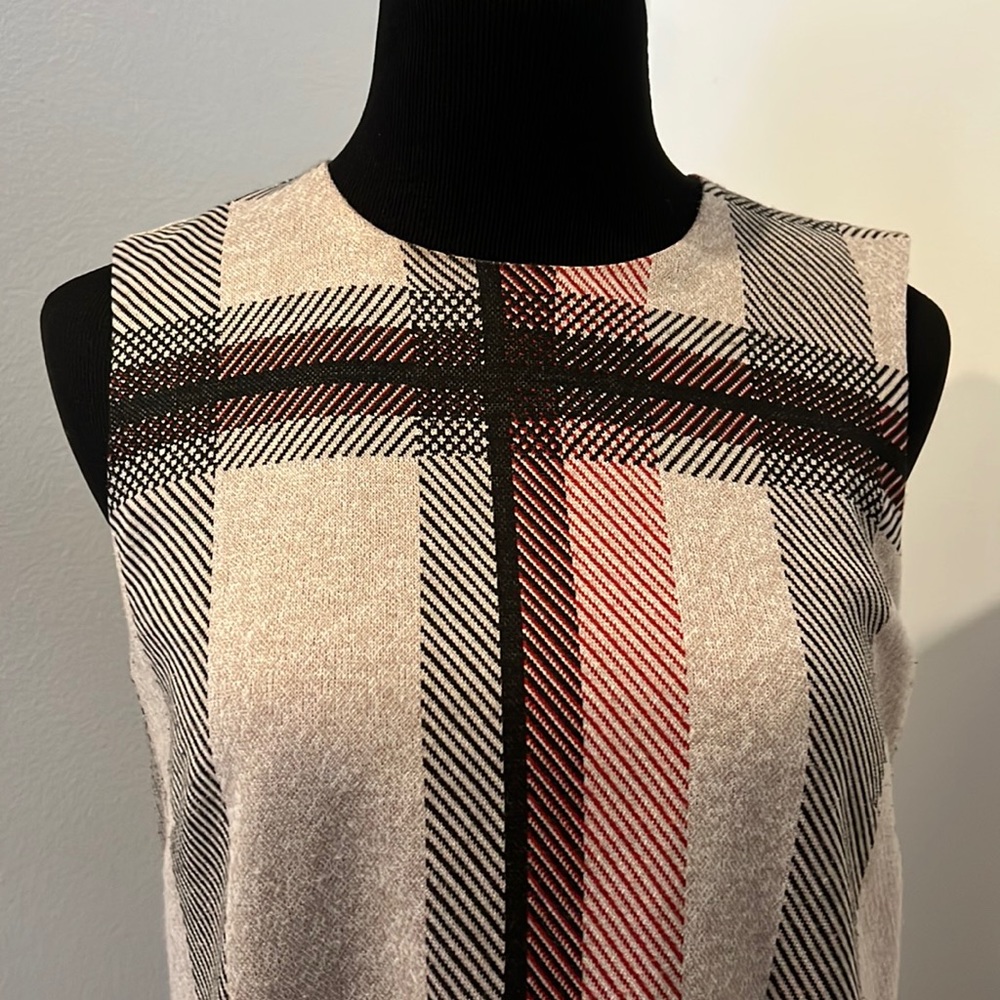 W by Worth dress A-line shift plaid